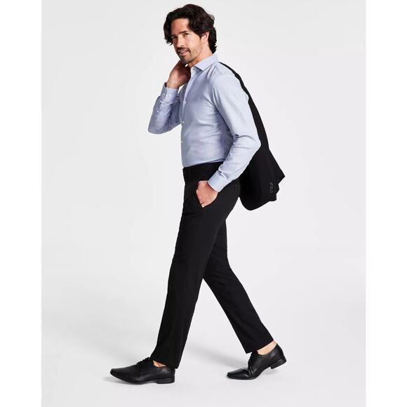 NWT Kenneth Cole Reaction Suit Pants, Black, Men’s 37W x 32L - Picture 2 of 6